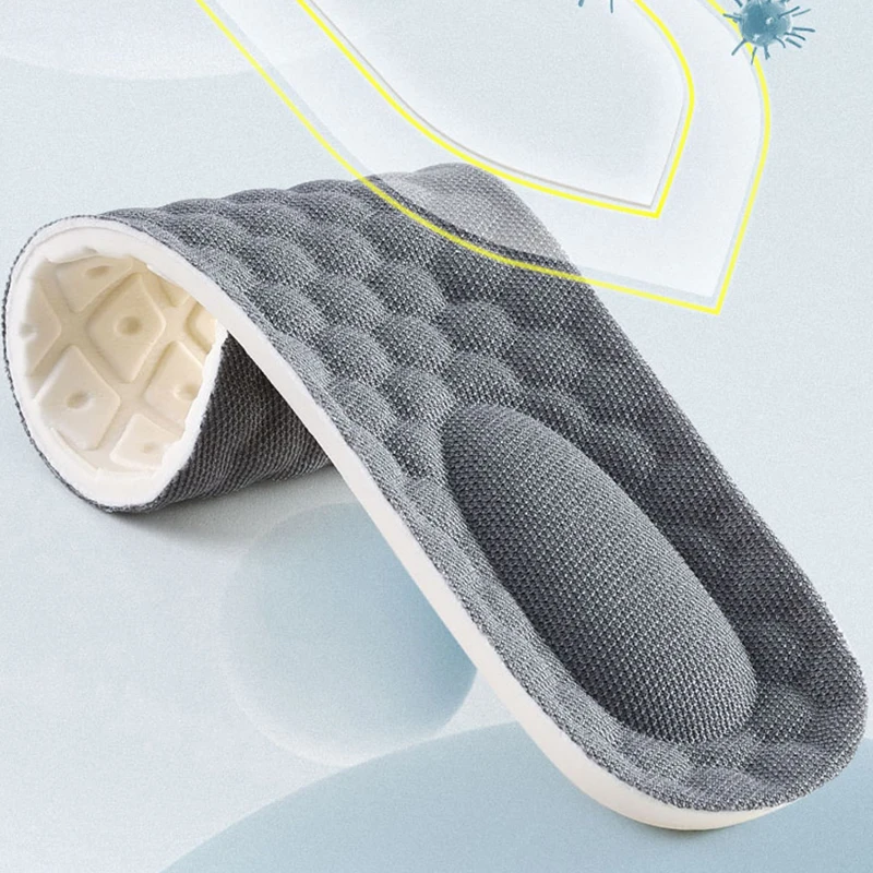 6шт Стельки для спортивной обуви Сверхмягкая беговая стелька для ног Амортизирующие корзины Супинатор подошвы обуви Ортопедические вставки - 3
