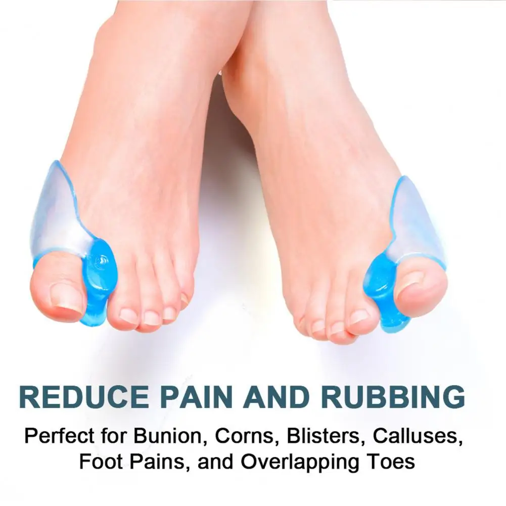 1 пара силиконовых разделителей для пальцев ног, удобный разделитель для пальцев ног, полезный для снятия боли, защита для пальцев ног для пожилых людей - 3