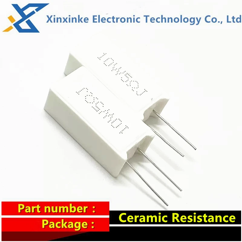 5ШТ 10 Вт Керамический Резистор 5% Вертикальное Сопротивление Цемента 10W150R 0,1R 0,2R 0,22R 0,33R 0,5 Ом 1K 2K 3K 20K 1R 2R 10R 100R 300R - 4