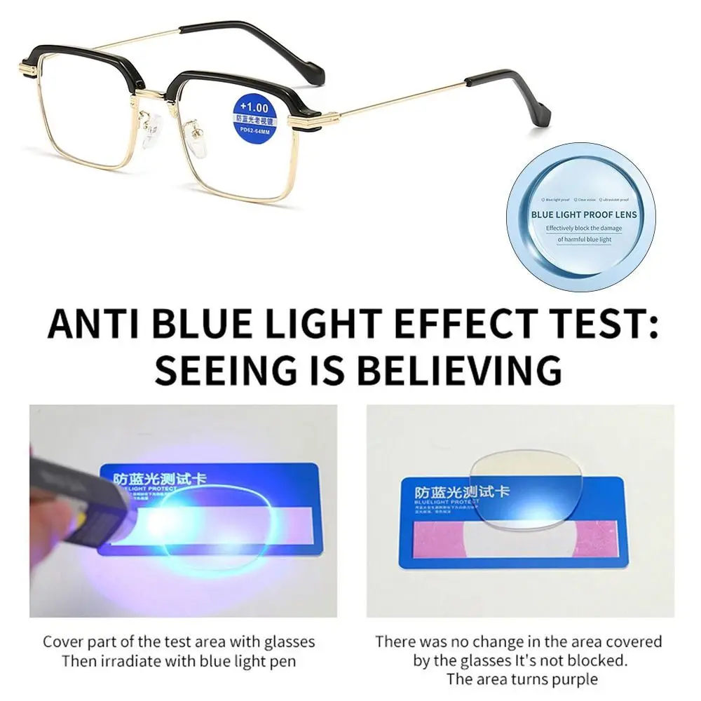 Офисное обесцвечивание, Очки для защиты глаз от синего света, Компьютерные очки, очки большого размера, Сверхлегкая оправа - 4