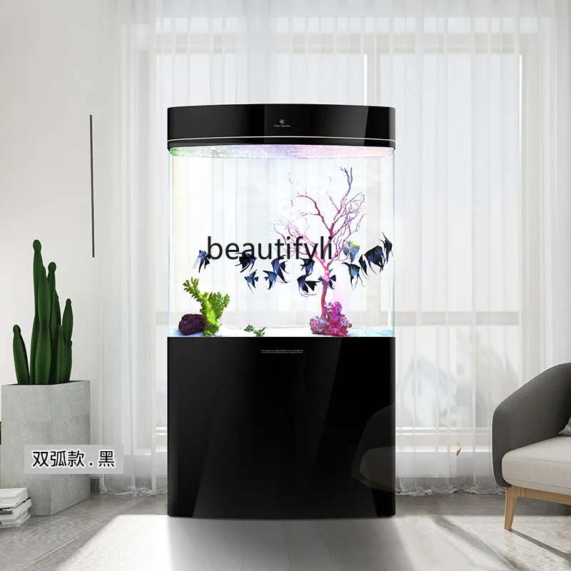 Цилиндр для аквариума для гостиной малого и среднего размера, Акриловый белый аквариум - 4
