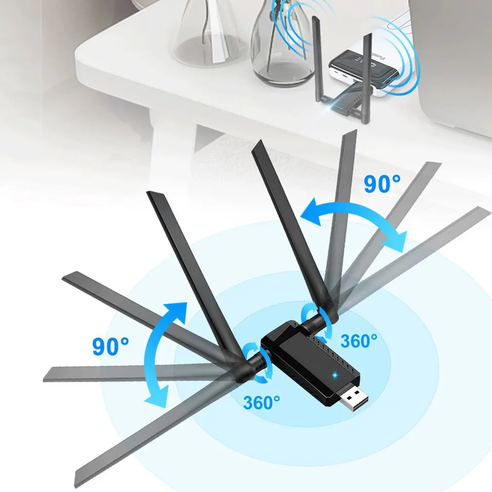 2.4 G USB Беспроводной маршрутизатор Wi-Fi Ретранслятор 300 Мбит/с Усилитель сигнала, расширитель, Мощная проникающая способность, двойная антенна - 4