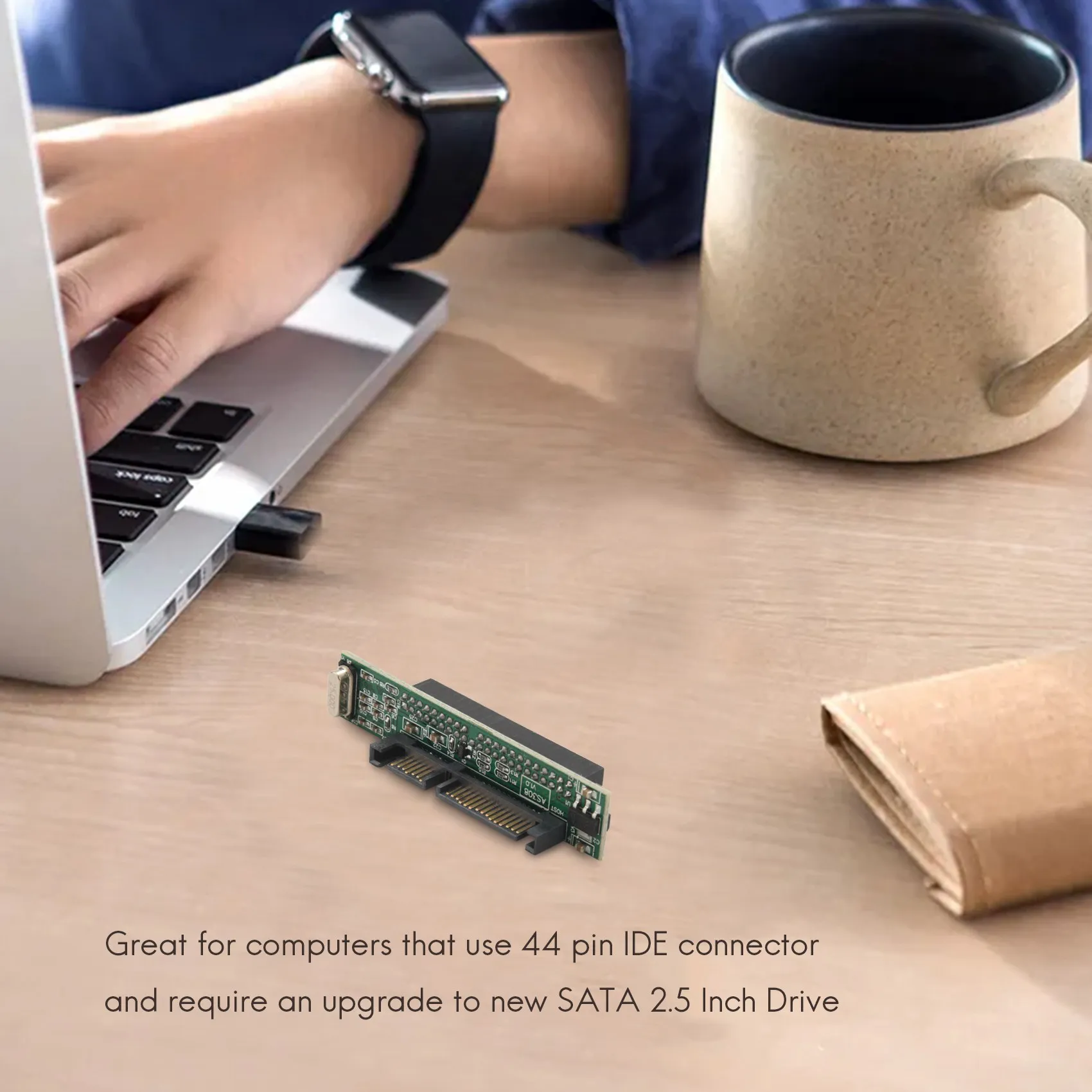 2,5-дюймовый адаптер Ide для Sata, преобразующий 44-контактный разъем для ноутбука Ide Pata Hdd для жесткого диска Ssd в порт Serial Ata - 4