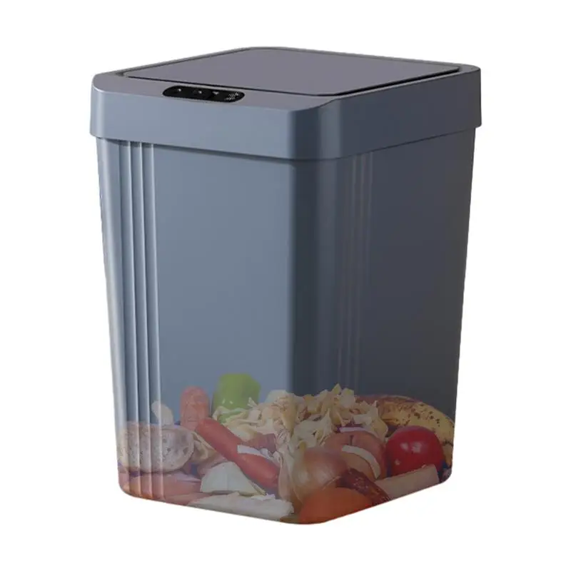 Бесконтактный контейнер для мусора, водонепроницаемый Автоматический Датчик движения, мусорное ведро, кухонные Принадлежности, корзина для мусора в ванной комнате - 4