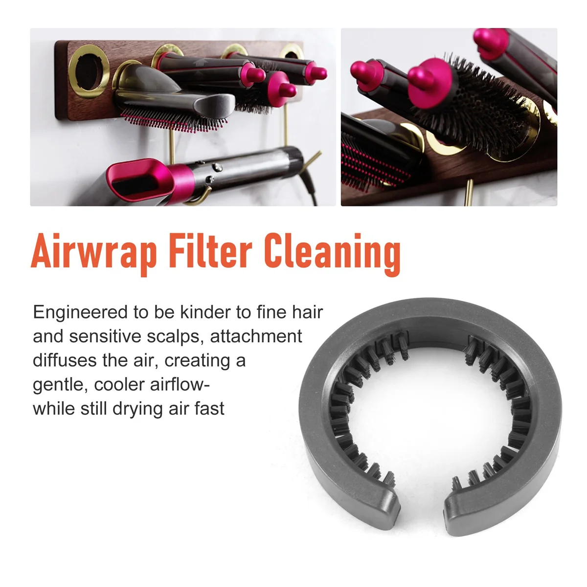 Для очистки фильтра Dyson Airwrap HS01 Насадка для очистки фильтра 969760-01 Портативные Пылезащитные Аксессуары для воздуходувки - 4