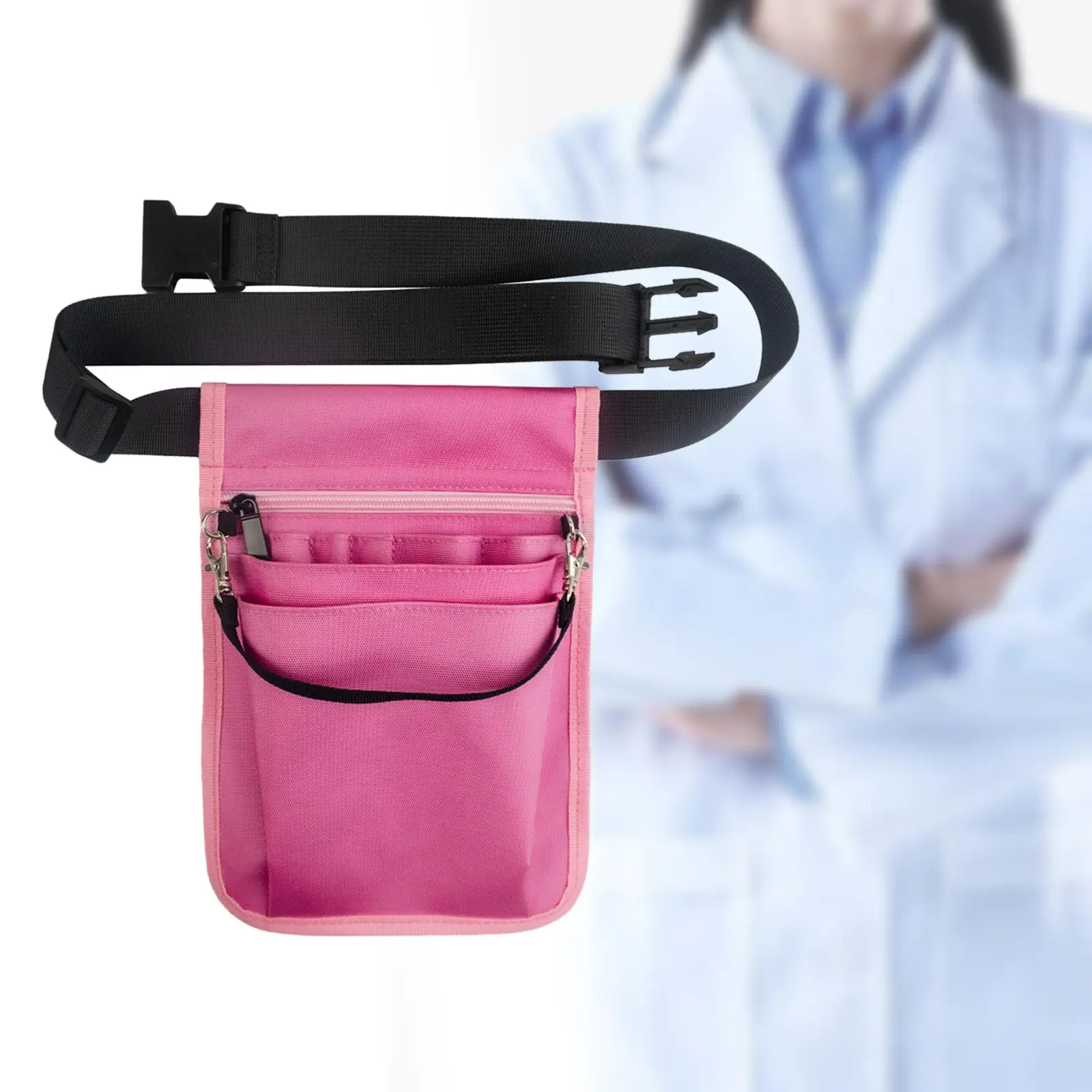 Пояс-органайзер для медсестры, фартук, набедренная сумка, практичный пояс для кормления, нейлоновая сумка для хранения, регулируемый ремень, поясная сумка для женщин - 4