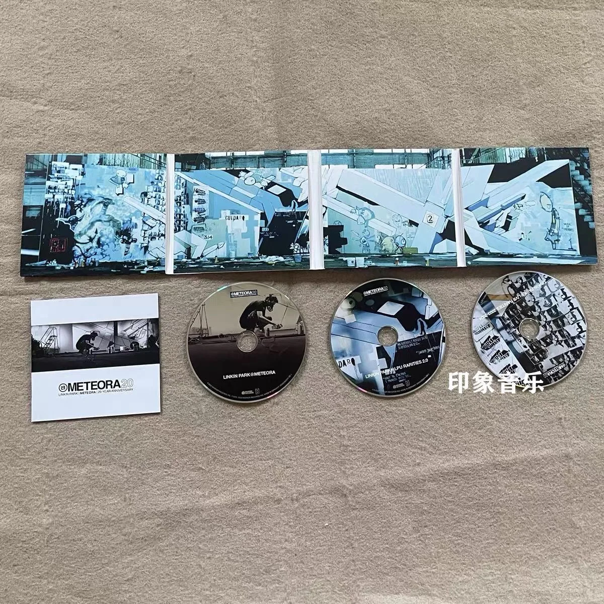 Ретро Музыкальный CD Linkin Park Meteora 20th Anniversary Edition Альбом Компакт-Диск Косплей 3шт CD Walkman Car Play Песни Подарки Реквизит - 4