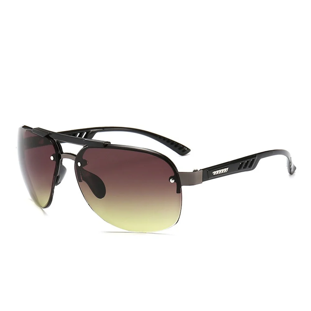 Модные мужские солнцезащитные очки, портативные персонализированные очки для вождения на открытом воздухе. - 4