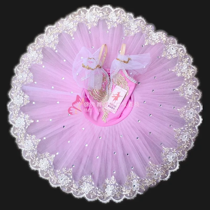 Белое Профессиональное Балетное Платье-Пачка Балерины Для Детей, Девочек, Женщин, Взрослых, Балетное Платье, Вечерние Балетные Танцевальные Костюмы - 4