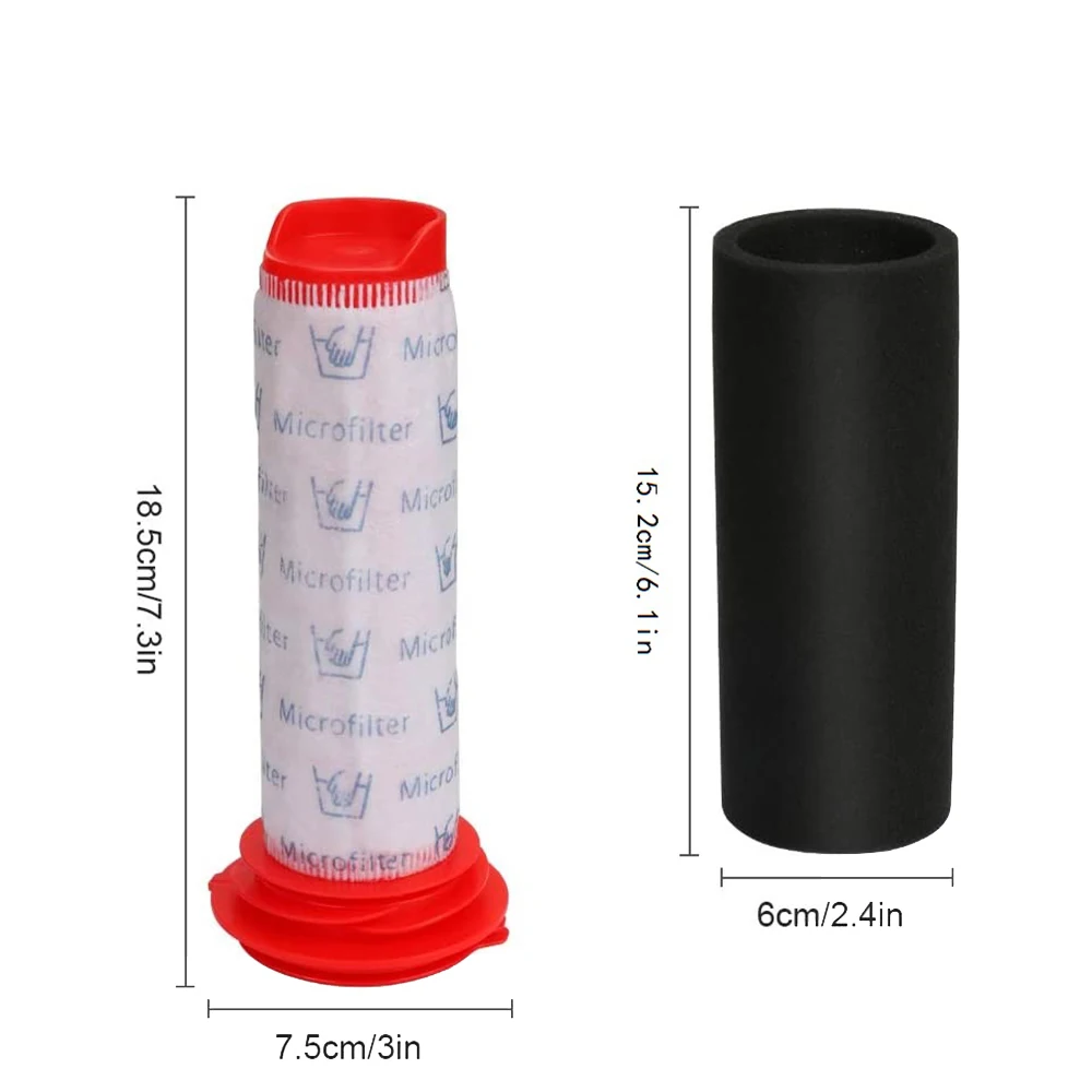 Комплект сменных фильтров для Bosch Athlet, 3 основных фильтра + 3 поролоновых фильтра Athlet для беспроводного пылесоса Bosch - 4