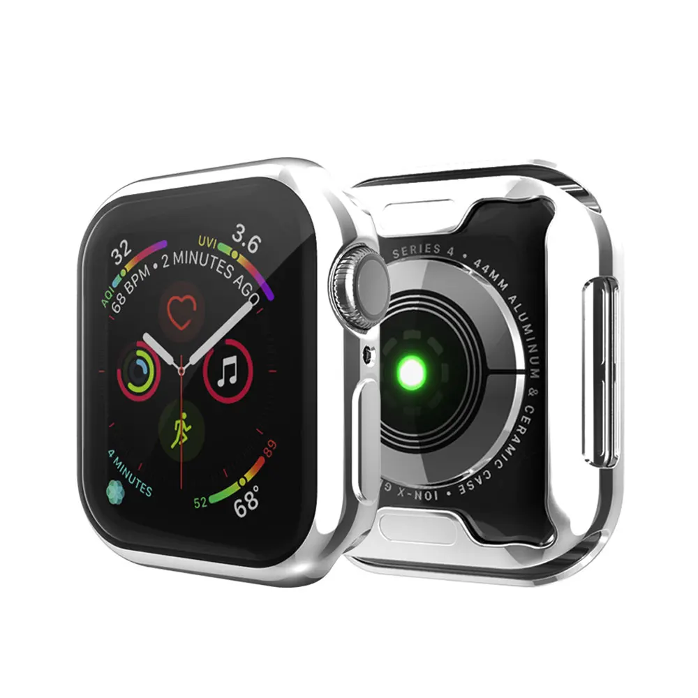 Мягкий чехол из ТПУ для Apple Watch 4 40 мм 44 мм, силиконовый чехол для Apple Watch, чехол для полной защиты ремешка для часов iWatch серии 4 - 4