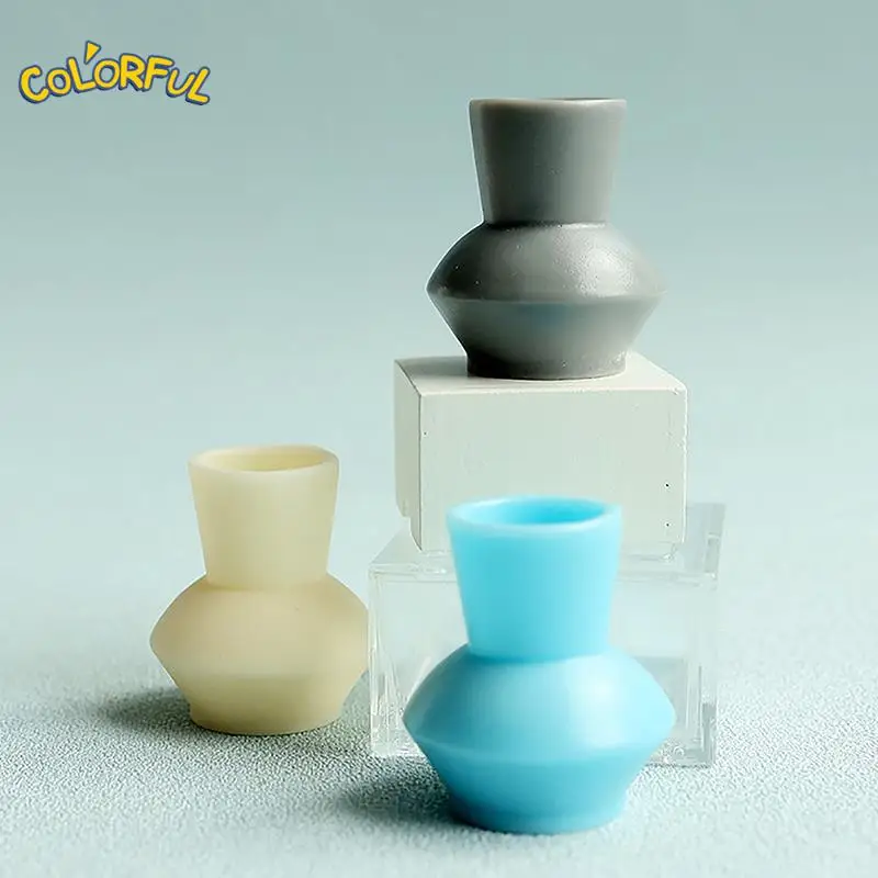 1 шт. Миниатюрная простая мини-ваза для крема, аксессуары для кукольного домика, модель мини-цветочной композиции в масштабе 1:12 - 4
