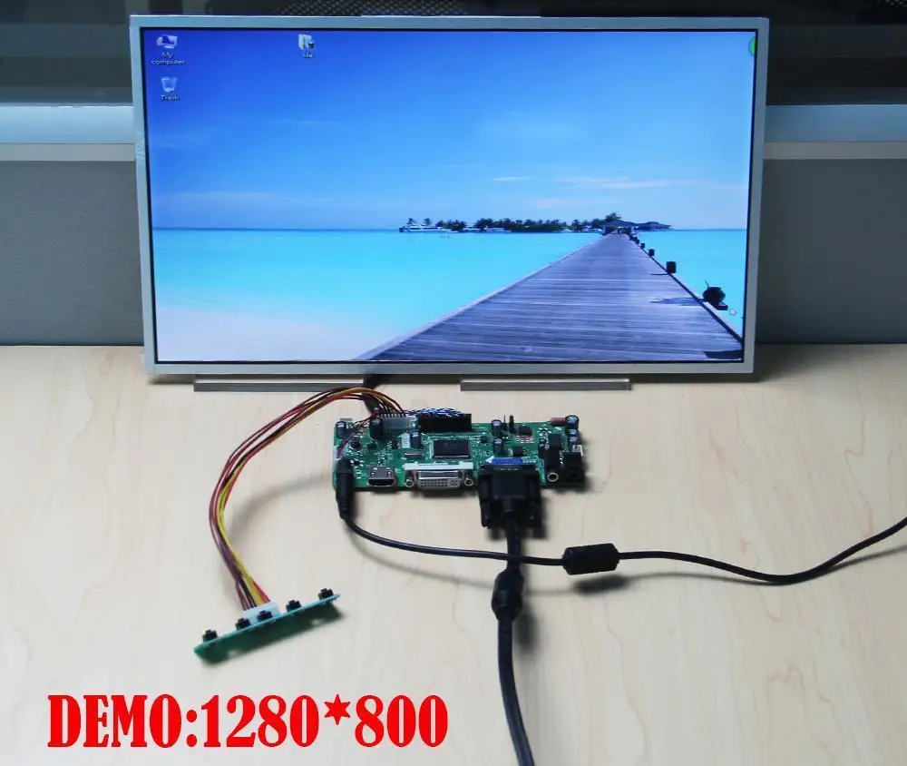 Комплект для NT156WHM-N50/N10 40pin LED LCD Плата контроллера HDMI-совместимый DVI M.NT68676 VGA Экран 1366X768 Панельный монитор 15,6