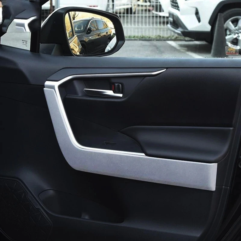 Автомобильный Стайлинг ABS Боковая Дверь Автомобиля Внутренняя Тонкая Отделка Крышки Подлокотника Автоаксессуары Для Toyota RAV4 XA50 2019 2020 2021 2022 2023 - 4