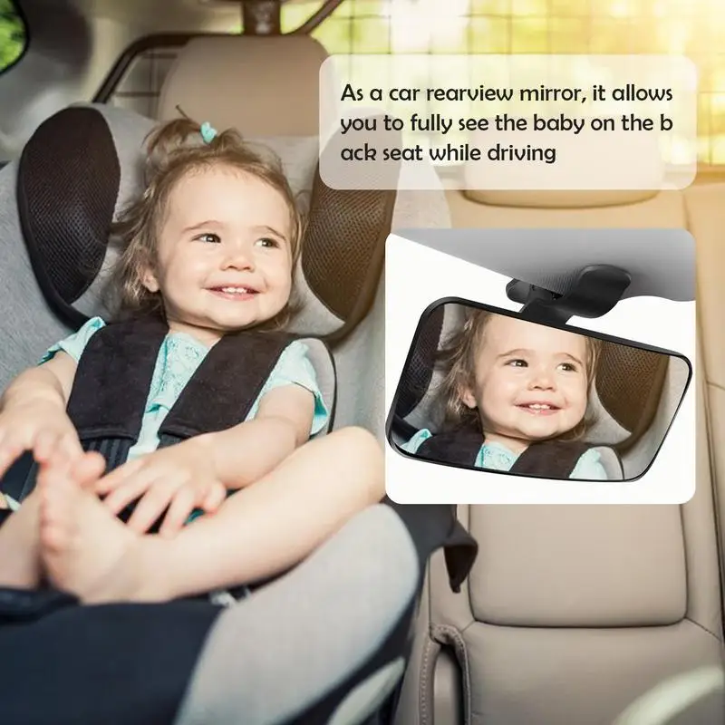 Внутреннее Детское Зеркало заднего Вида Многоразового Использования Детское Зеркало Заднего Сиденья Автомобиля С Регулируемым Вращением Автомобильного Зеркала детское зеркало заднего вида заднего сиденья - 4