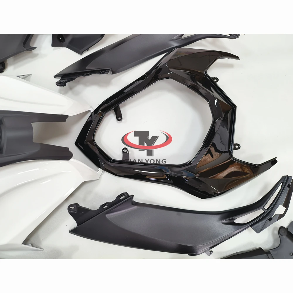 Кузов, Капот, Черно-белые однотонные цвета, Мотоцикл Для Kawasaki Z800 2013-2014-2015-2016, Полный Комплект обтекателя, Впрыск - 5