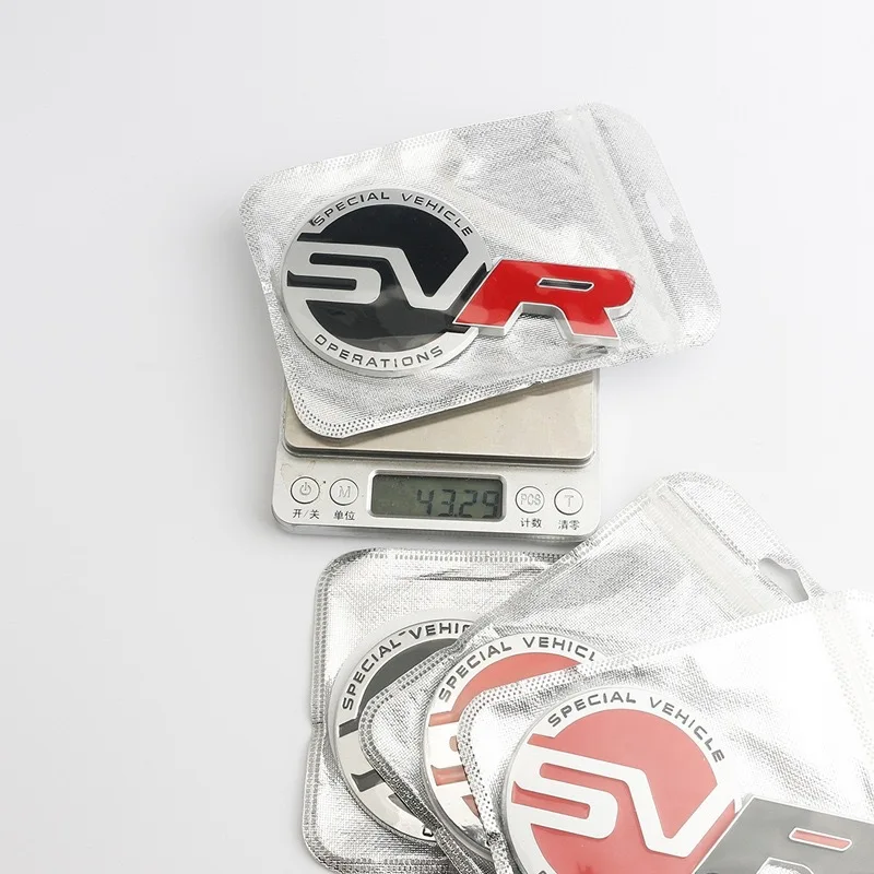 3D металлический логотип SVR Special Vehicle на заднем багажнике, значок, эмблема, наклейки, наклейки для Range Land Rover Sport - 5