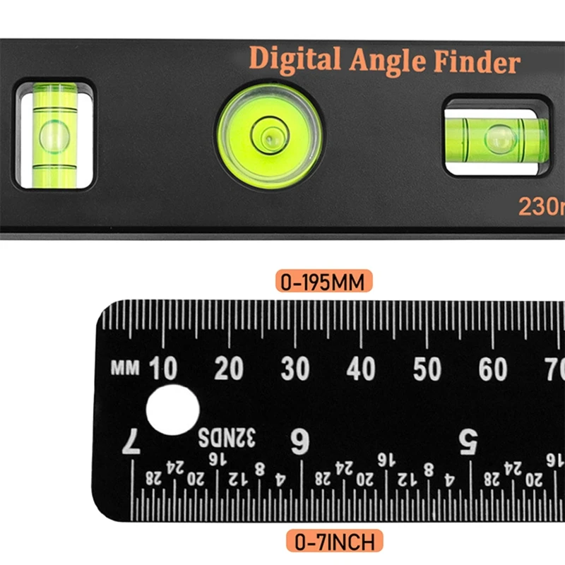 4в1 Цифровой прибор для измерения угла наклона, инклинометр, цифровой электронный угломер, датчик угла наклона. - 5