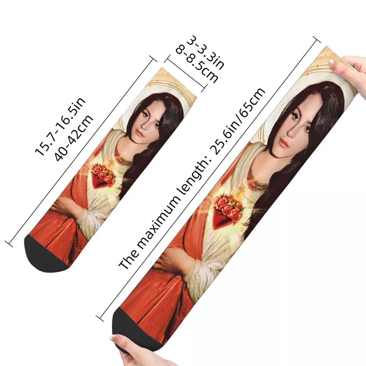 Зимние Теплые повседневные Женские Мужские носки Saint Lana Del Rey, Дышащие носки для экипажа - 5