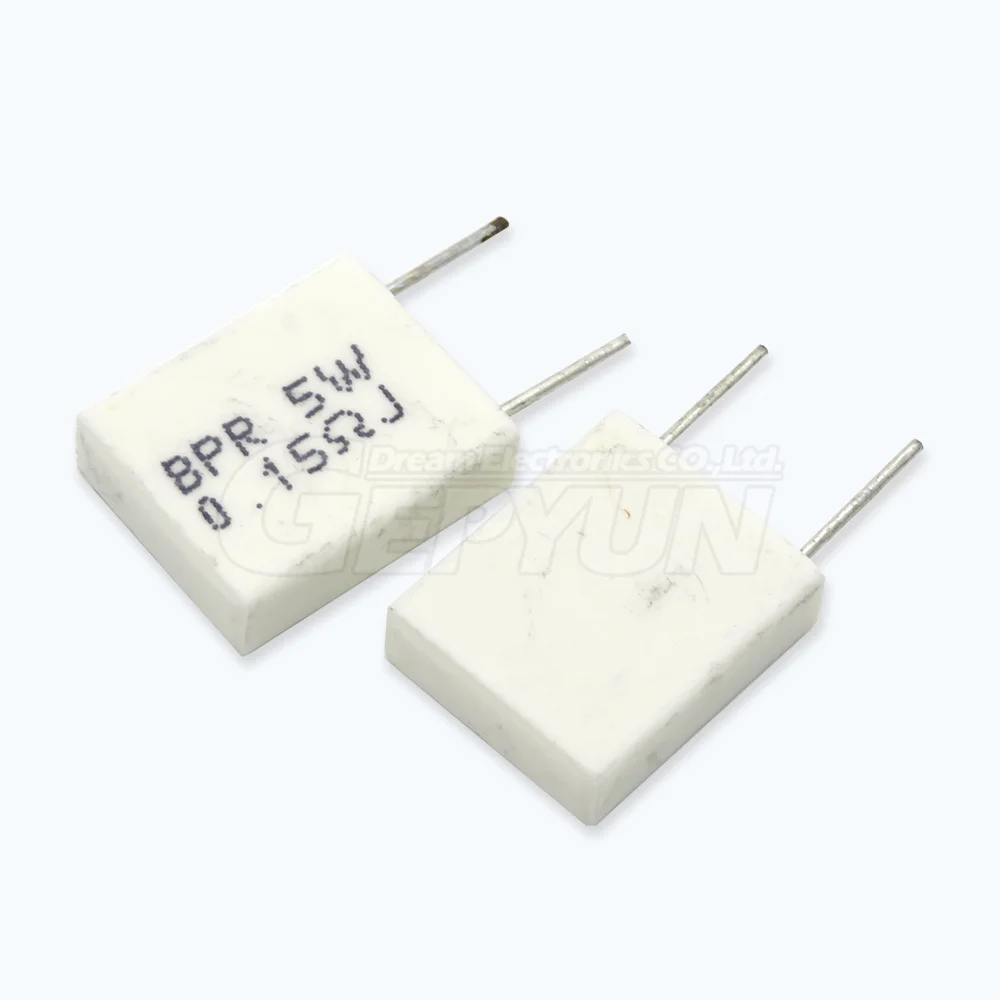 10шт BPR56 5 Вт Неиндуктивный Керамический Цементный Резистор 0,01 0,02 0,05 0,15 0,25 0,47 Ом 0,1 R 0,22R 0,33R 0,2R 0,5R - 5