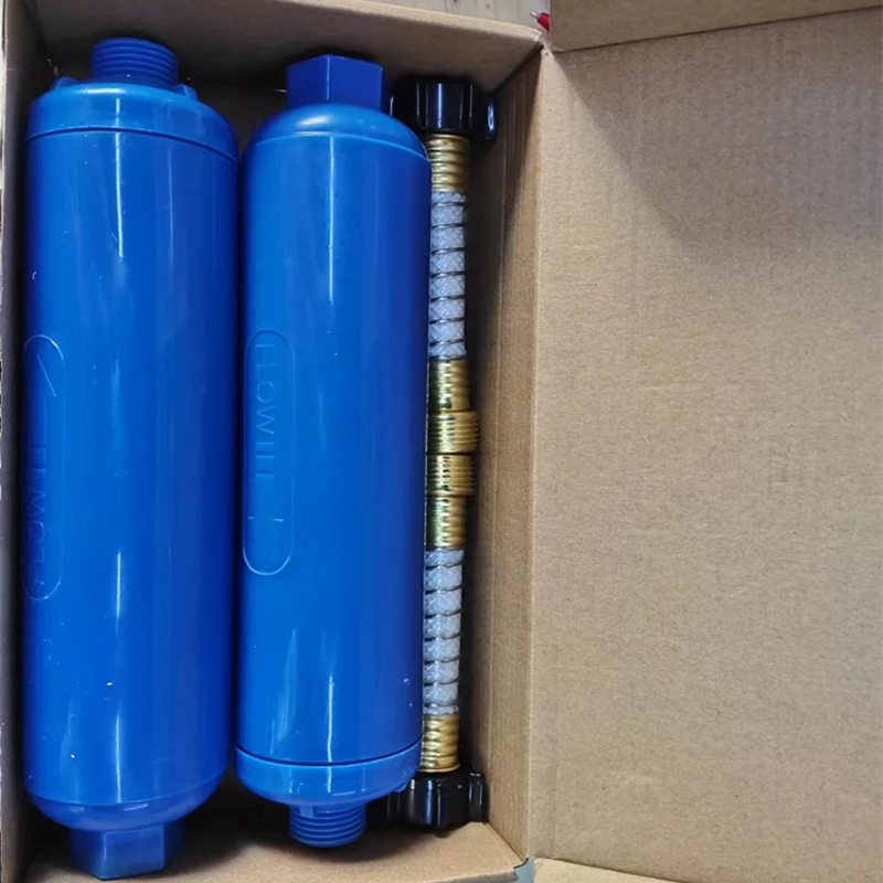 Фильтр для воды RV / Marine с гибким шланговым протектором, значительно уменьшает неприятный вкус, запахи, хлор и осадок в питьевой воде - 5
