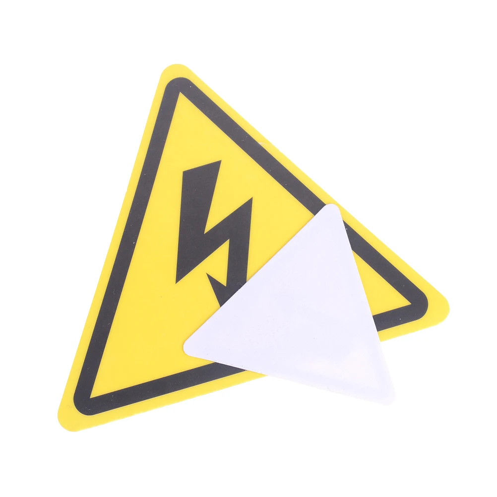 2ШТ Высококачественная Опасность Высоковольтное Электрическое Предупреждение Этикетка Безопасности Знак Термоаппликации Наклейка Новая  - 5
