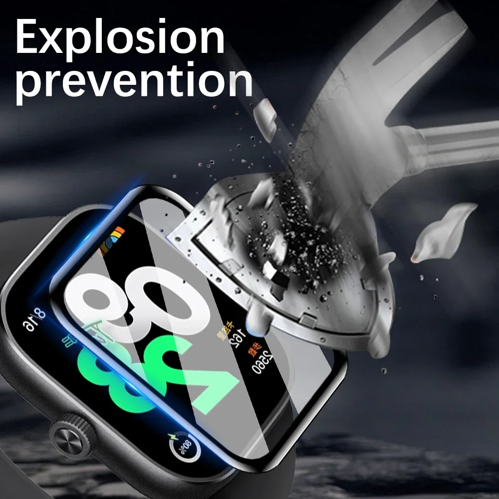 Для Xiaomi Redmi Watch 4 Защитная пленка для экрана умных часов с защитой от царапин, изогнутые защитные пленки для аксессуаров Mi Redmi Watch 4 - 5