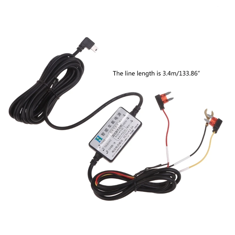 Автомобильный кабель питания с жестким проводом Mini USB, эксклюзивный блок питания для транспортных средств - 5