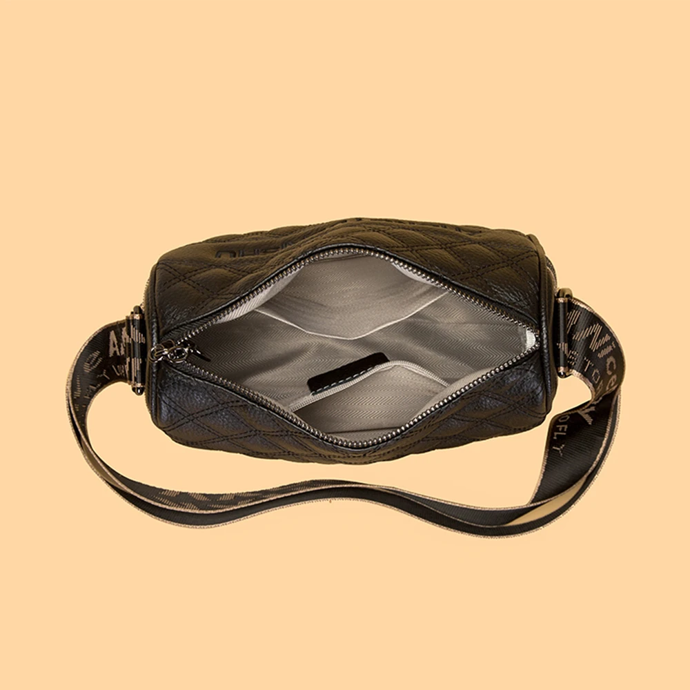 Роскошная дизайнерская женская сумка через плечо, однотонная, Новая Маленькая женская сумочка для мобильного телефона, Высококачественные Кожаные женские сумки через плечо - 5
