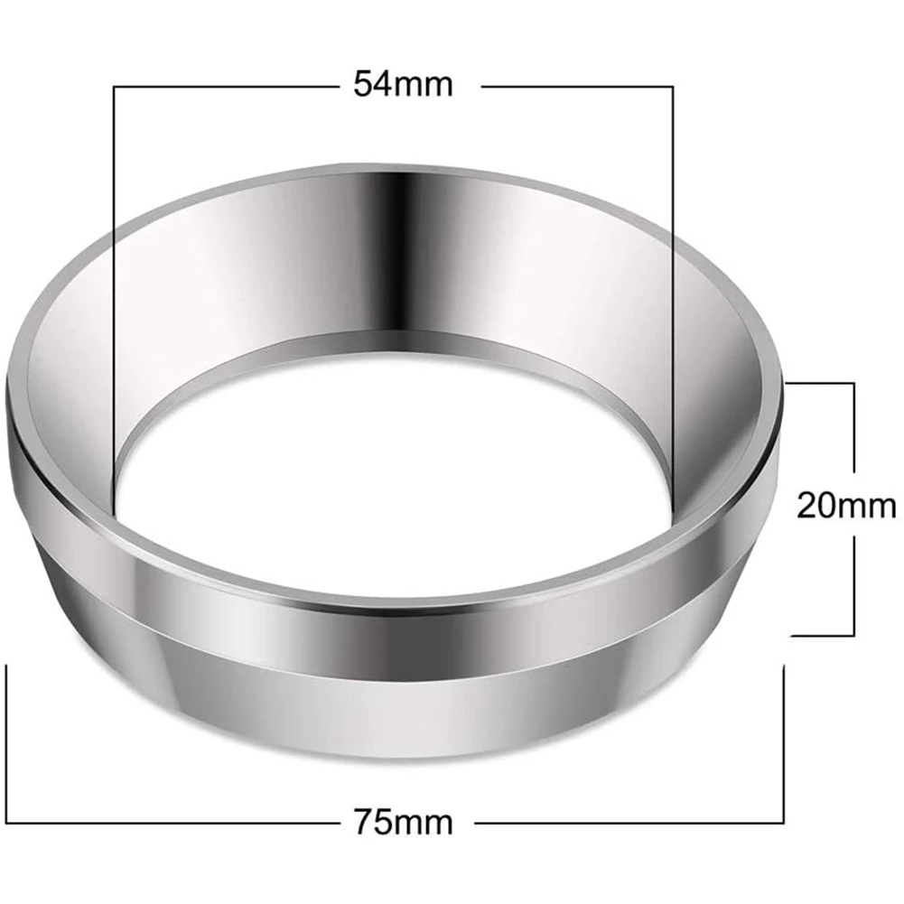 Портафильтр для кофе 54 мм без дна для Breville Серии 8 Регулируемый Распределитель Выравниватель Дозирующее кольцо Воронка - 5