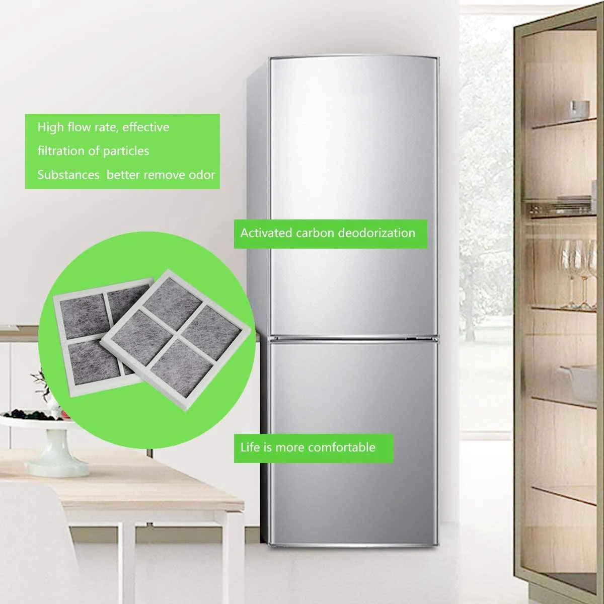 5 упаковок воздушного фильтра холодильника для LG LT120F, запасные части для фильтра свежего воздуха - 5