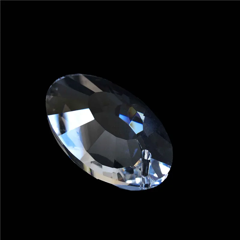 прозрачное овальное кольцо в форме хрустального стекла диаметром 38 мм-76 мм, подвесная осветительная призма в виде капли - 5