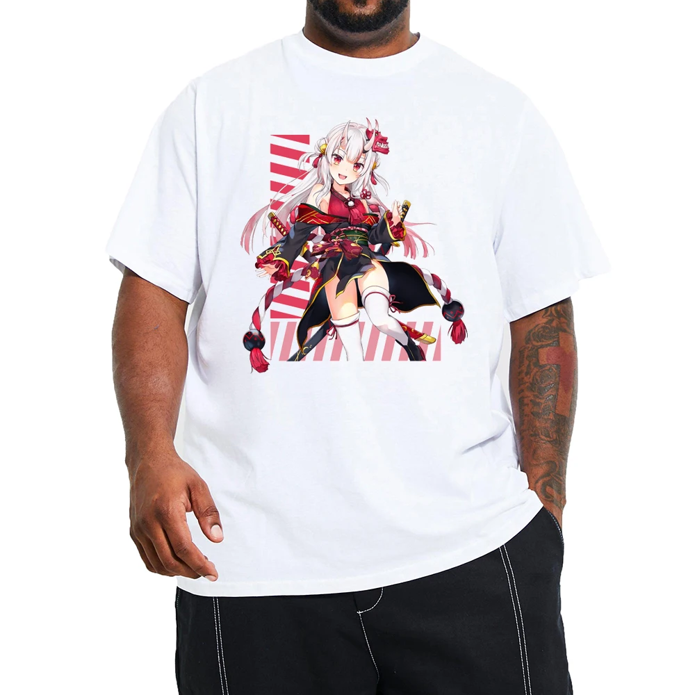 Летняя модная Мужская футболка Оверсайз с Милым эстетичным принтом аниме Waifu, Футболка размера Плюс, Повседневная Уличная одежда, большие высокие топы, Муж - 5
