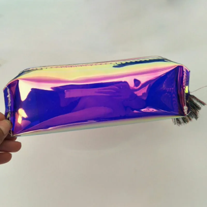 Красочный пенал Прозрачная сумка для ручек чехол для карандашей Канцелярская коробка Простая эстетичная сумка-органайзер Офисные школьные принадлежности - 5