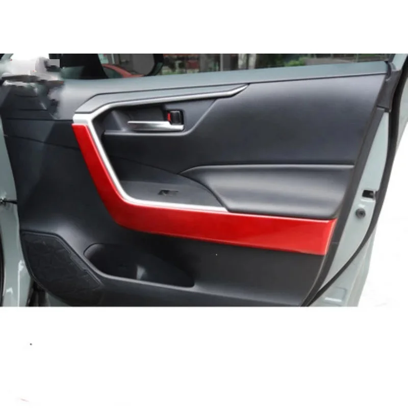 Автомобильный Стайлинг ABS Боковая Дверь Автомобиля Внутренняя Тонкая Отделка Крышки Подлокотника Автоаксессуары Для Toyota RAV4 XA50 2019 2020 2021 2022 2023 - 5