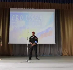 Торжественное открытие, посвящённое победе в Великой отечественной войне.